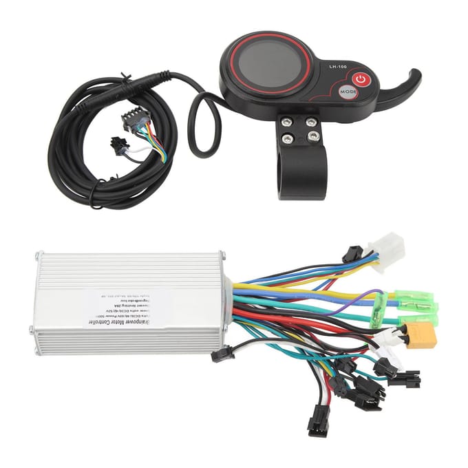 36V 48V 60V 500W 28A Borstelloze Snelheidsmotor Controller Sinusgolf Controller Kit met Instrument voor gray