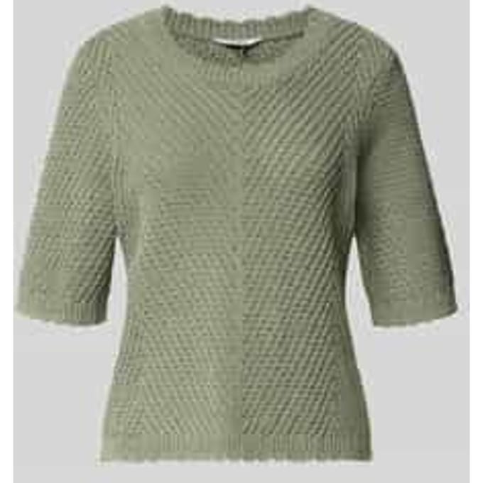 Gebreid shirt met 1/2-mouwen model 'Carla'