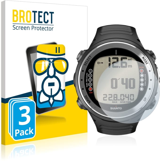 Screenprotector 3 Stuks voor Suunto D4I Beschermglas transparant