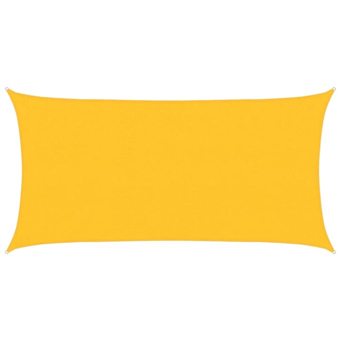 vidaXL Zonnezeil 160 g/m² 2,5x4,5 m HDPE geel