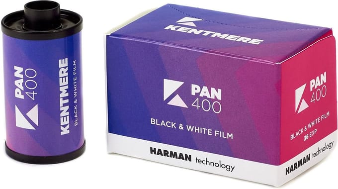 Kentmere 400 ISO 135/36 opnames Zwart Wit fotorolletje