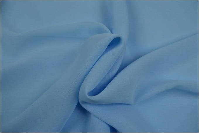 Chiffon stof - Baby blauw - 1 meter - Per meter - 150cm breed
