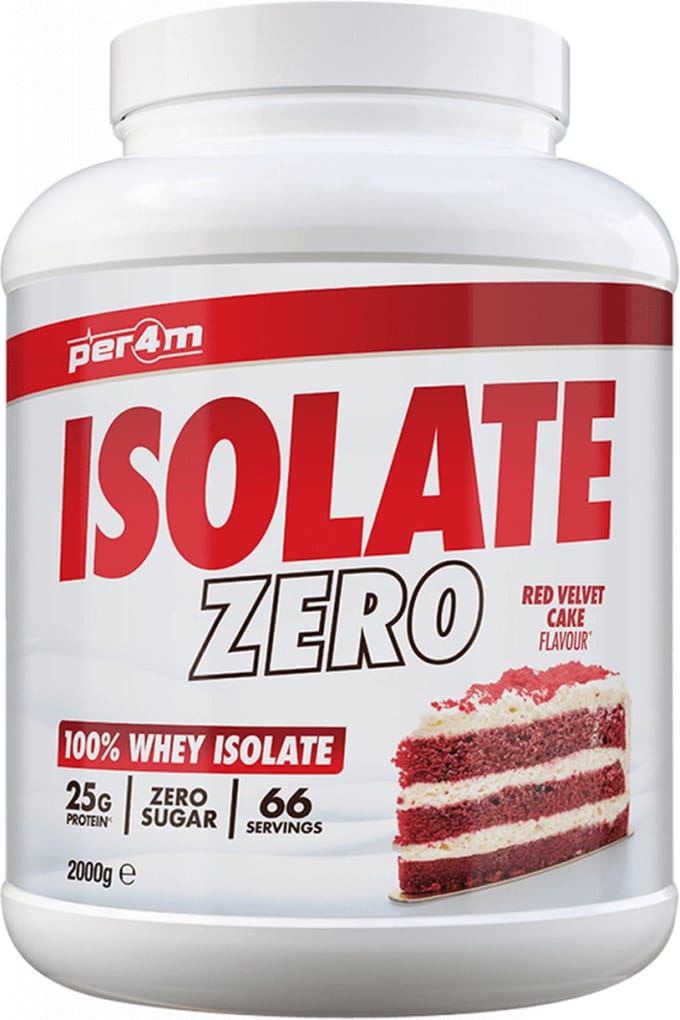 Per4m Whey Isolate Zero (2000g) Red Velvet Cake - Eiwitten - Wei-eiwit isolaat