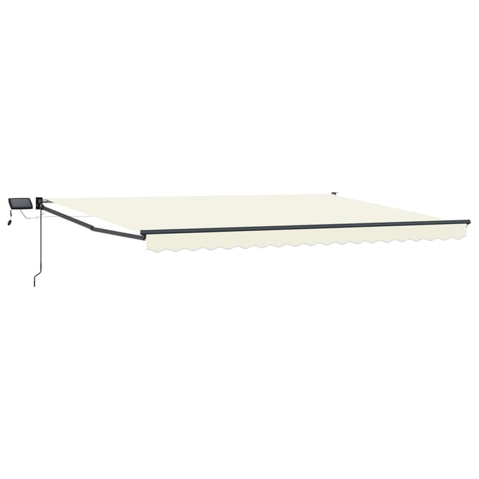 vidaXL - Handmatige - zonnetent - met - zonne-energie - ledverlichting - 4 - x - 3 - m