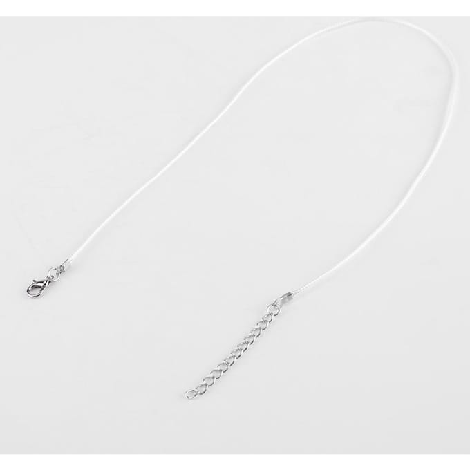 10 stuks verstelbare ketting wax touw koord string voor DIY sieraden maken (wit) white