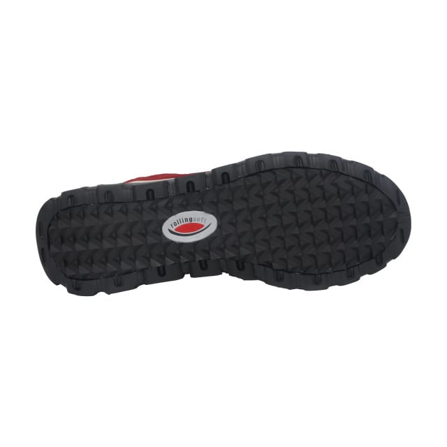Gabor rollingsoft sensitive 96.927.38 - dames rollende wandelsneaker - Rood - waterdicht - maat 42 (EU) 8 (UK)