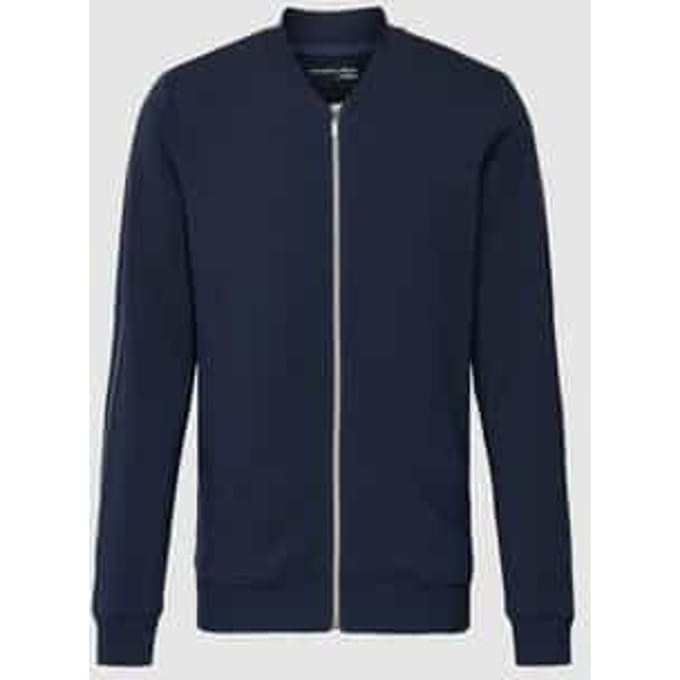 Relaxed fit sweatjack met ritssluiting