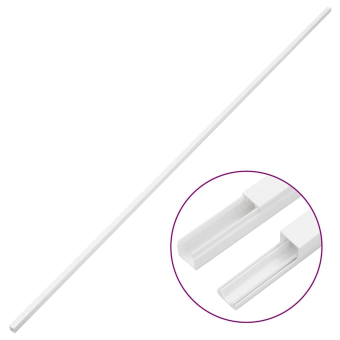vidaXL - Kabelgoot - 20x10 - mm - 30 - m - PVC