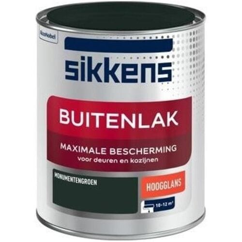 Sikkens - Buitenlak Hoogglans - Monumentengroen - 750 Ml