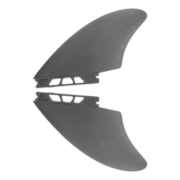 1 Paire Aileron de Surf Aileron de Planche à Surf Aileron de Stand-Up Paddle Gonflable Aileron de Longboard Pour FUTURE gray