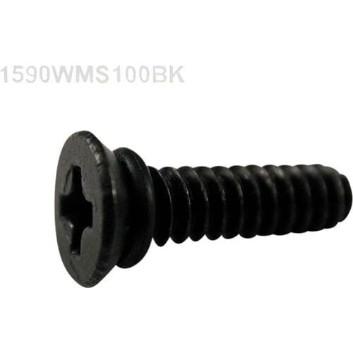 Hammond Electronics 1590WMS100BK Reserveschroef RVS Zwart 100 stuk(s)