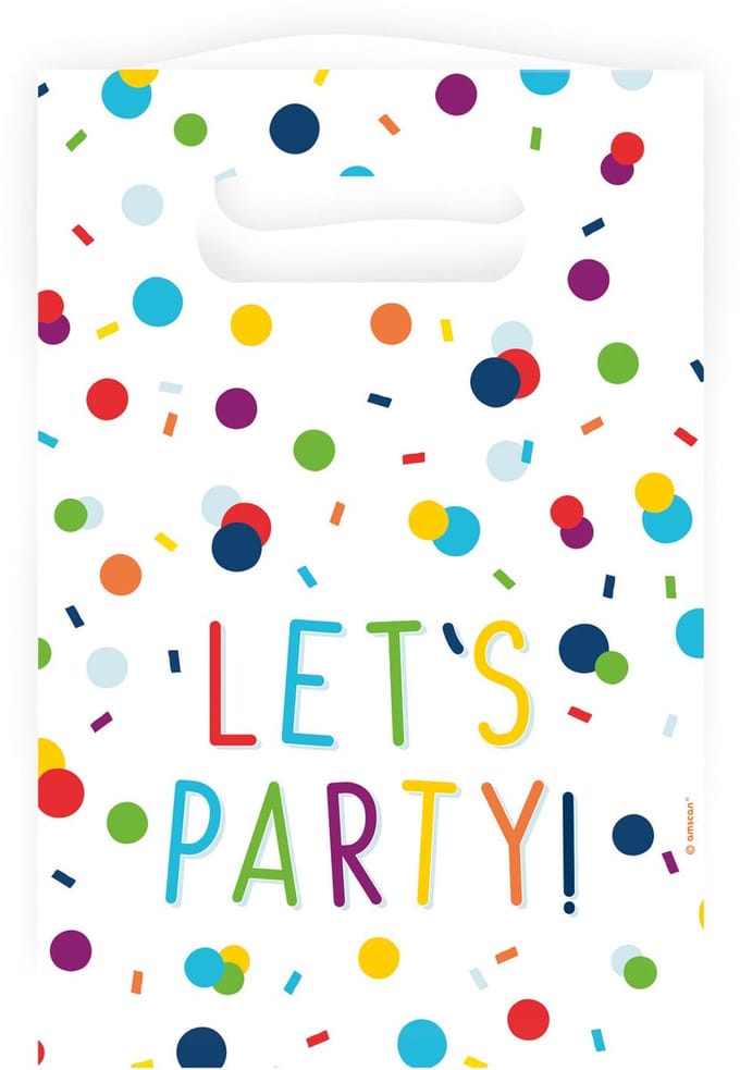 Amscan by Riethmuller - Riethmüller - Cadeautasjes Confetti Verjaardag Let's Party! (8 stuks)