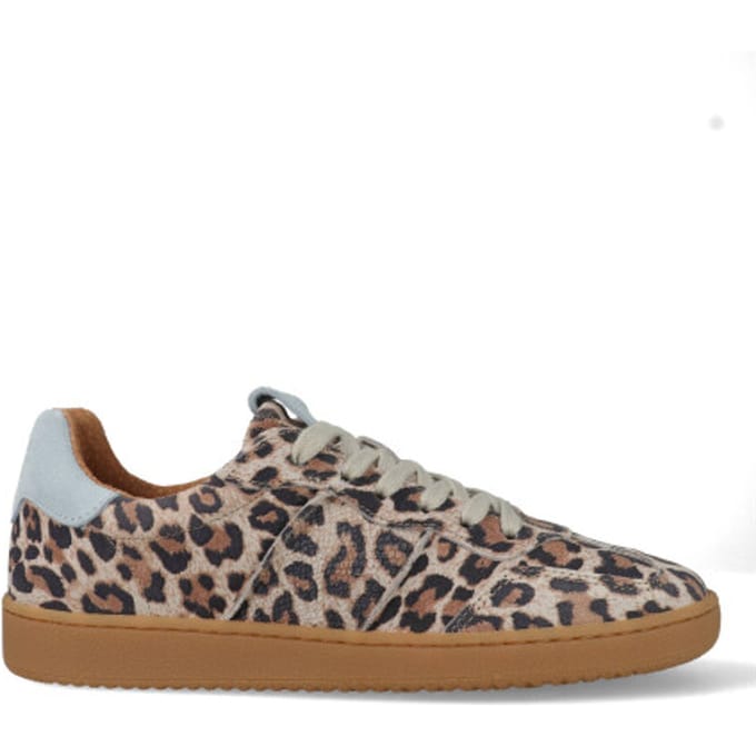DWRS Label Poona leopard b11456-54-8368 beige / lichtblauw