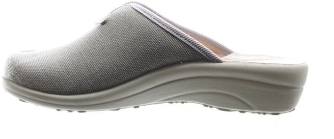 Beige Instap Pantoffel Met V-snit Voor Hoge Wreef maat 41