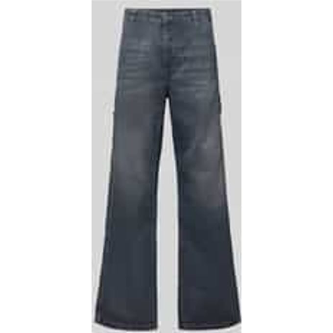 Wide fit jeans met steekzakken
