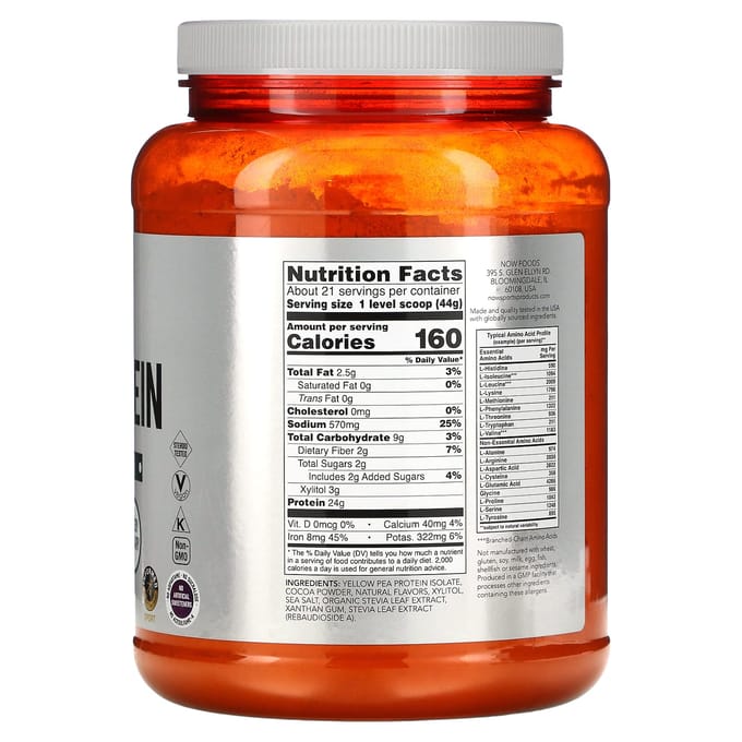Pea Protein Powder 908gr Chocolade
