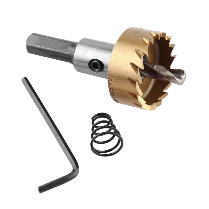 5pcs Titane HSS Foret Scie Cloche Set Outils de Coupe Métallurgie 1630mm