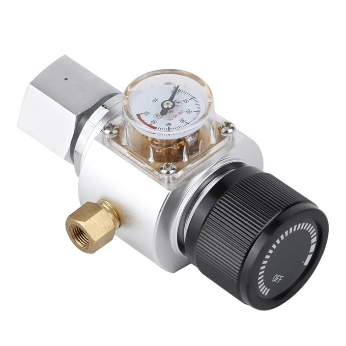 Mini CO2 Gasregelaar Sodawater Drukreduceerklep Adapter Sodafles Accessoire voor Homebrew white