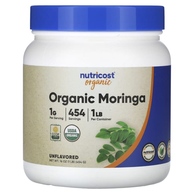 Nutricost, Moringa biologique, sans saveur, 16 oz (454 g)