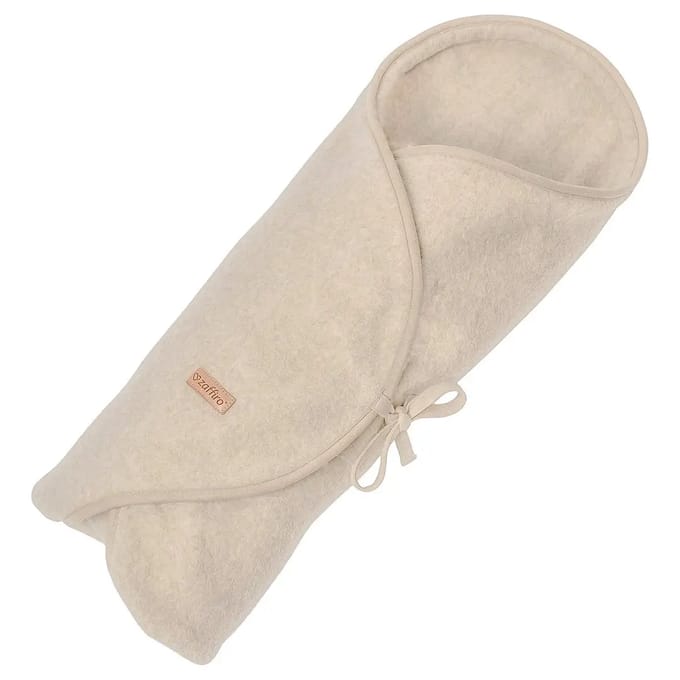 Zaffiro Light Sierra Beige 0-12 mnd Wollen Inbakerdeken