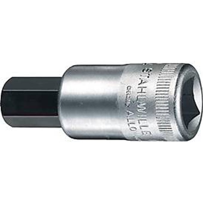 Draadsleutelinzetstuk 54 1/2 inch, inwendige zeshoek SW 17 mm, lengte 60 mm, STAHLWILLE