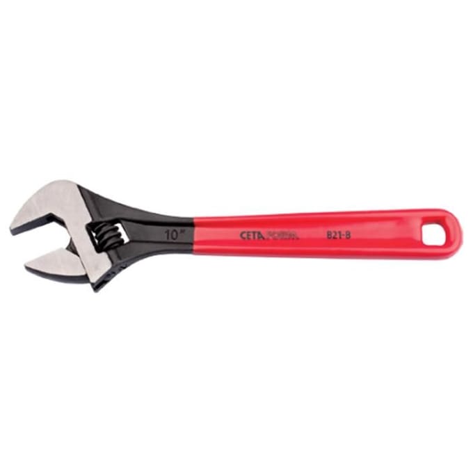 Verstelbare moersleutel CETAFORM, opening 30mm, Lang 250mm, PVC-handgreep