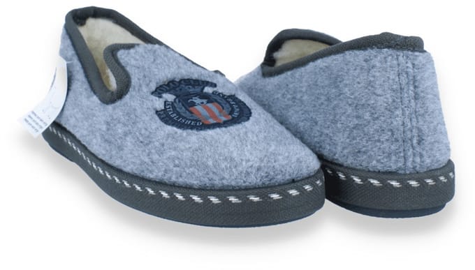 Comfort Plus Heren Pantoffel | Grijs | Maat: 45