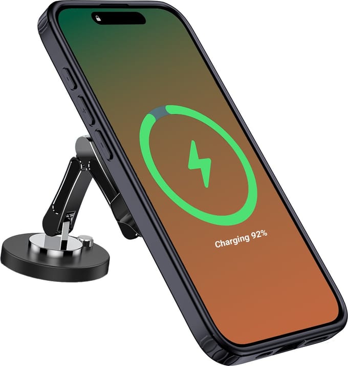 Tectier Telefoonhouder Auto Dashboard - Magnetisch MagSafe Oplader 15W