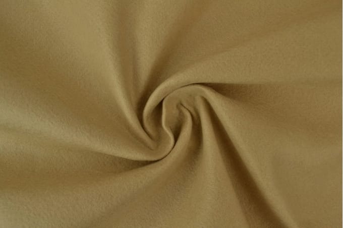 Vilt stof - 3mm dik vilt - 1 meter - Per meter - Donker beige