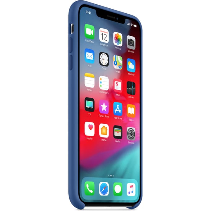 Apple Silicone Backcover voor de Apple iPhone Xs Max - Delft Blue