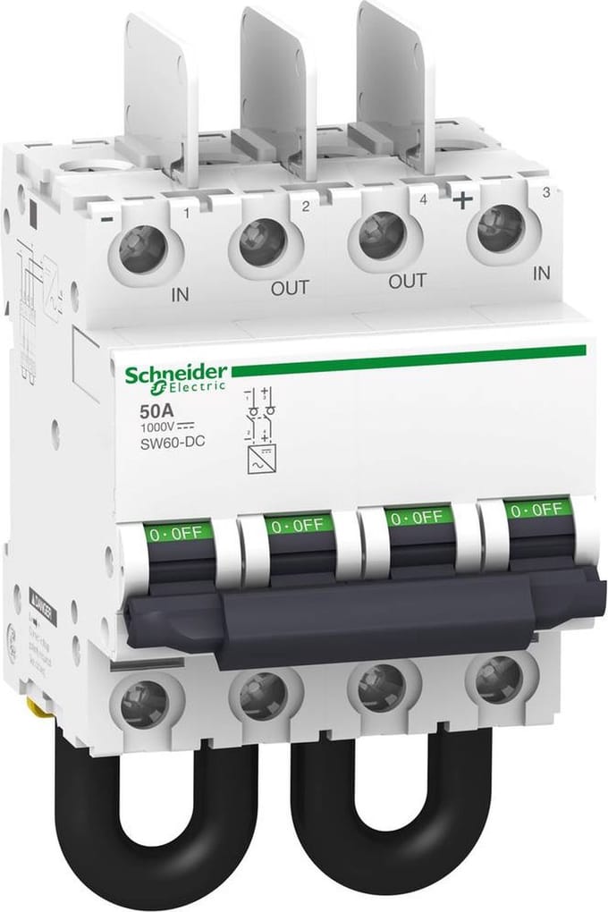 Schneider Electric A9N61699 Belastbare scheidingsschakelaar 50 A 1000 V