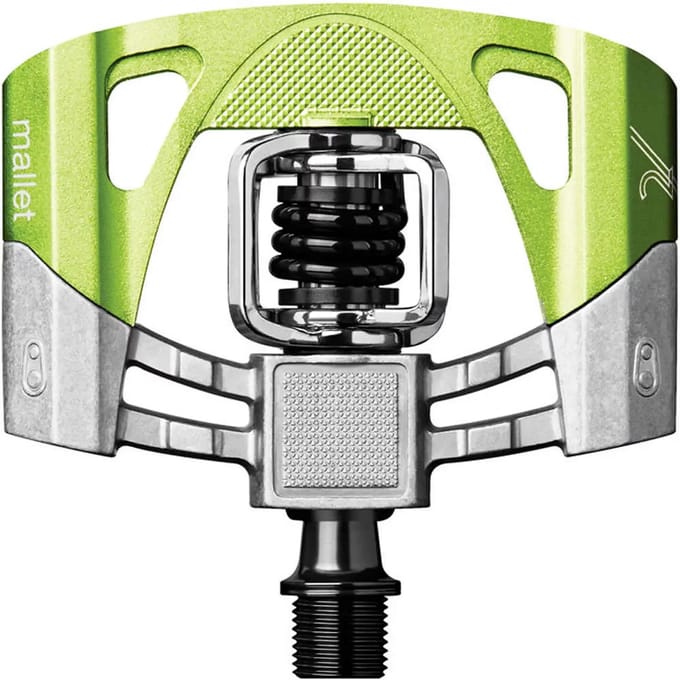 Crankbrothers Mallet 2 Pedalen, groen/zilver