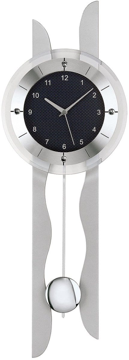 AMS 5243 RC - Klok - Glas - 24x70 cm - Grijs