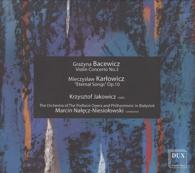Graznya/Vioin Concerto No 3/Karlowicz