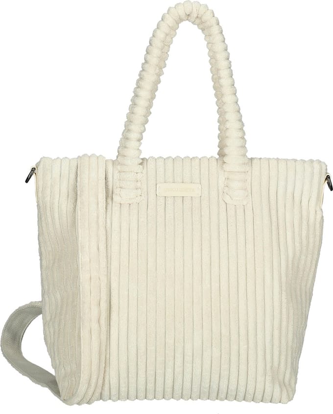 Enrico Benetti Rosie Corduroy Handtas - 78025 - Wit