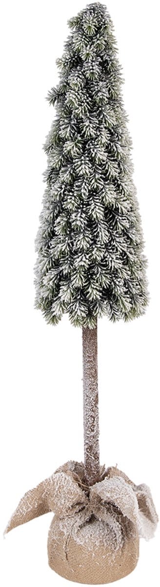 Clayre & Eef Mini Kunstkerstboom Ø 18x78 cm Groen Kunststof