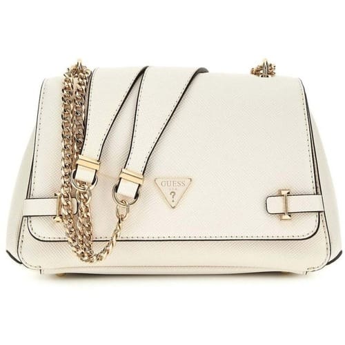 GUESS Schoudertas Rosalba Convertible Xbody Flap Bag Creme White Crème