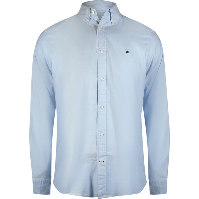 Tommy Hilfiger Lichtblauwe Oxford-shirt