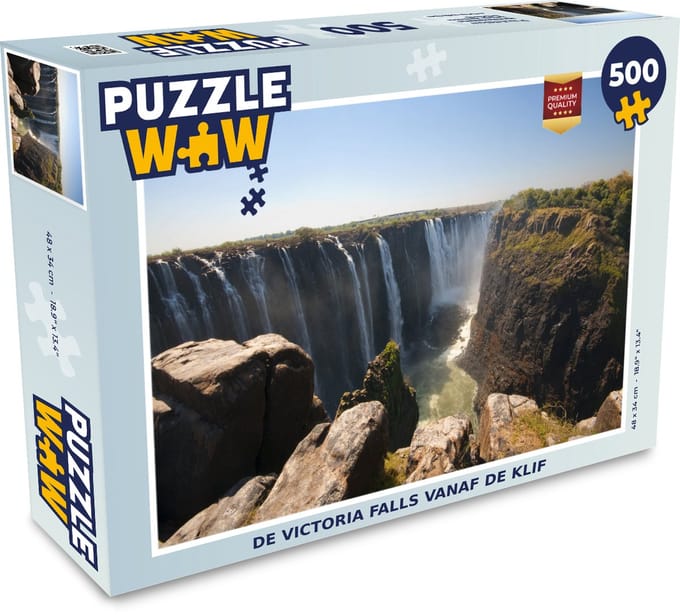 Puzzel De Victoria Falls vanaf de klif - Legpuzzel - Puzzel 500 stukjes