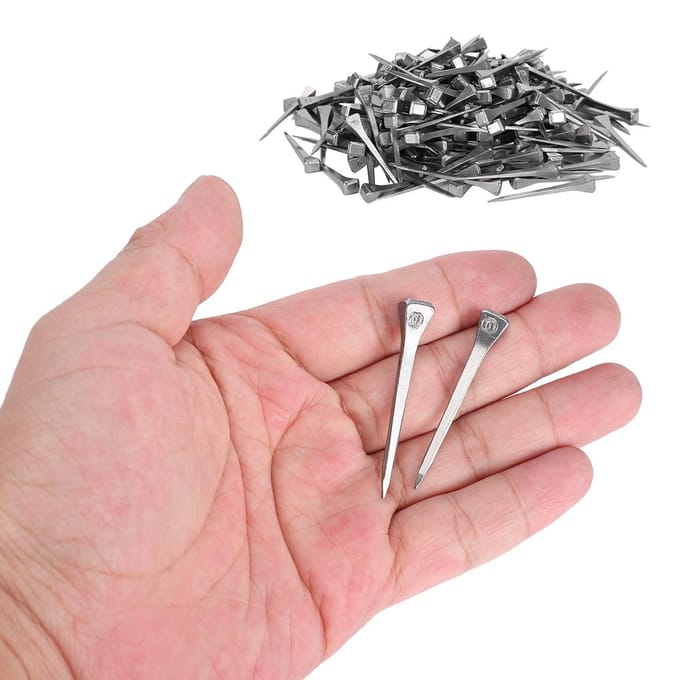 250 stuks Staal E4 Hoefnagel Paard Gereedschap Uitrusting Accessoires 4.8CM gray