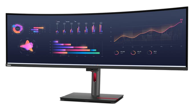 Lenovo ThinkVision P49w-30 LED display 124,5 cm (49") 5120 x 1440 Pixels DQHD Zwart