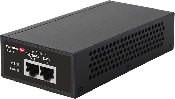 Edimax GP-201IT PoE adapter & injector 2.5 Gigabit Ethernet, Fast Ethernet, Gigabit Ethernet