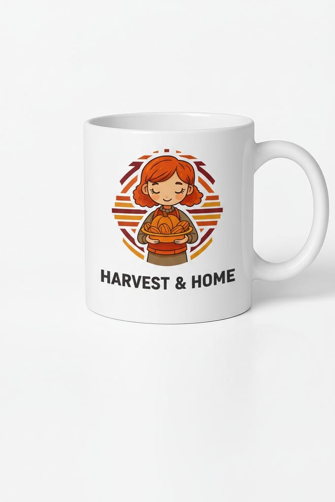 Herfst Oogst & Thuis Mok | Koffiemok Cadeau met Herfst Design