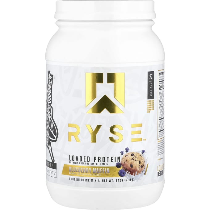 RYSE, Loading Protein, Wei-eiwit met Premium MCT's, Blueberry Muffin, 2,1 lb (942 g)