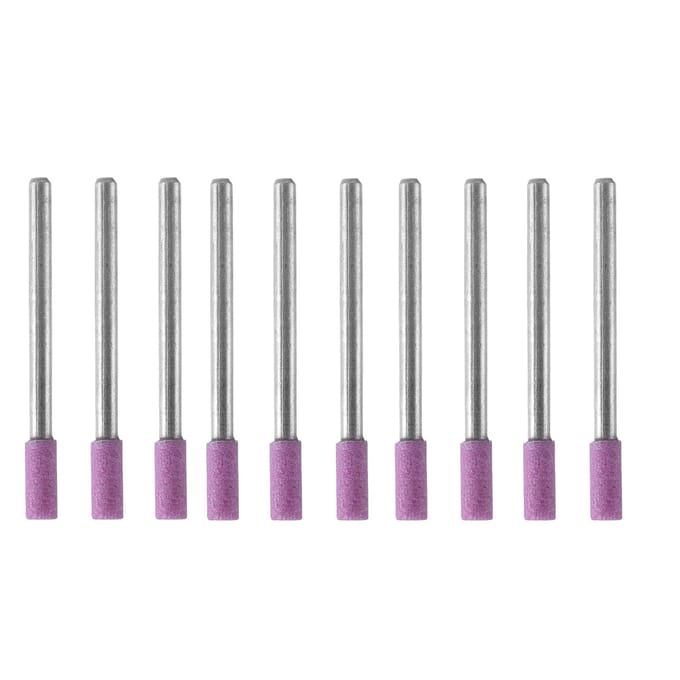 50 pièces/ensemble Meule Affûtage Queue Outils Rotatifs avec Tête en Pierre Abrasive 4 mm