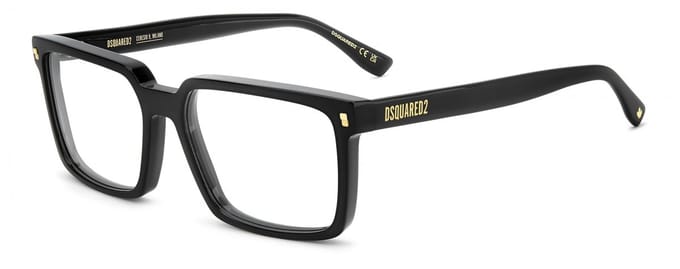 Dsquared2 D2 0183 Black 57/17/145 MAN Brilmonturen