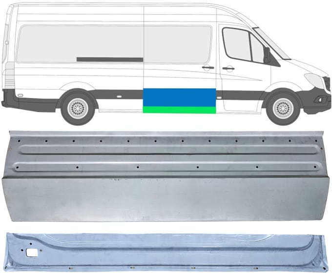 Interne reparatie achterste deuren voor Volkswagen Crafter 2005-2017 / Rechts
