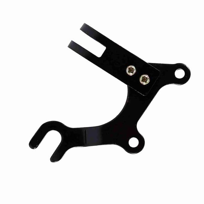 Verstelbare Schijf Fietsrem Adapter Beugel Met Fiets Zadelpen Klem Frame Adapter Bevestiging black