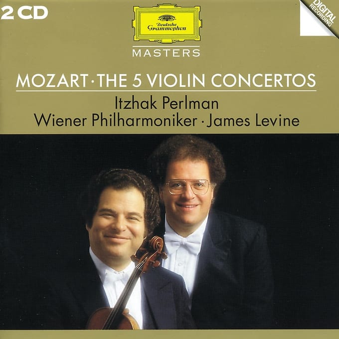 Itzhak Perlman, Wiener Philharmoniker, James Levine - Mozart: The 5 Violin Concertos (2 CD)