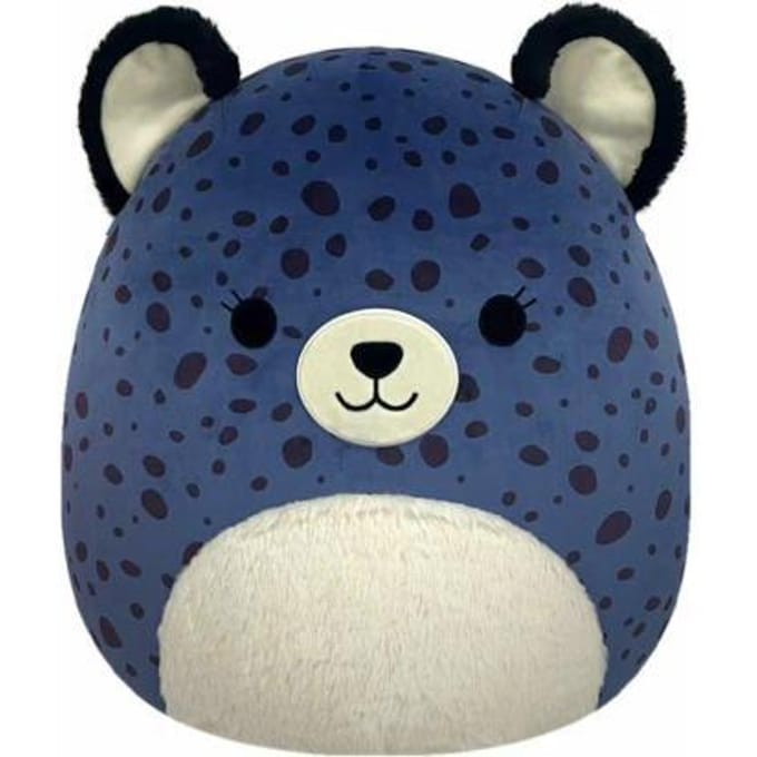 Squishmallows - Spotts - Navy Blue Cheetah W/Fuzzy Belly and Black Spots 50cm pluche